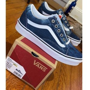 Brand new denim exclusive vans sz 5.5